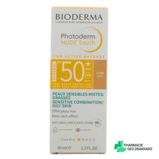 Bioderma Photoderm Nude Touch Mineral Crème solaire teintée SPF 50+