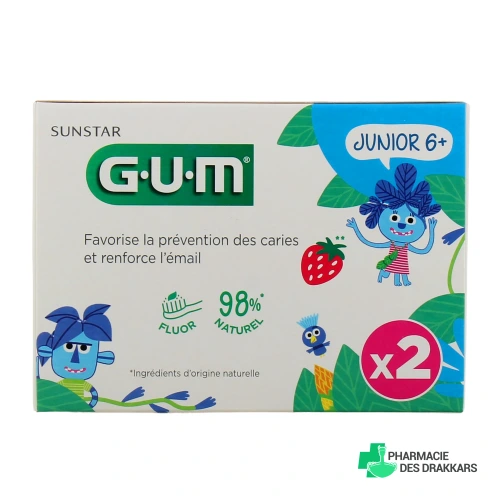 Gum Dentifrice Junior 6+ Goût Fraise