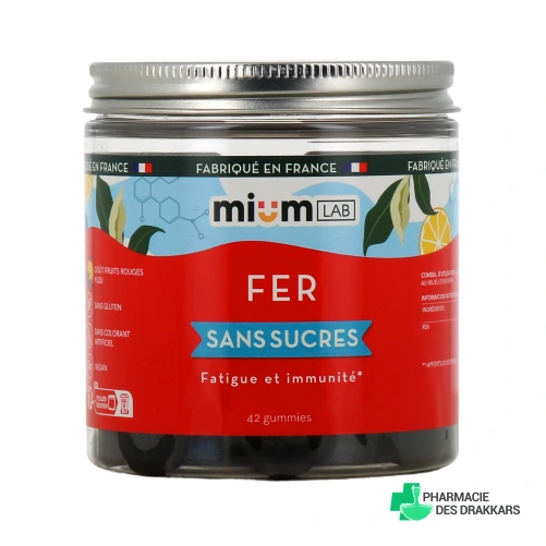 Mium Lab Fer Gummies sans sucres