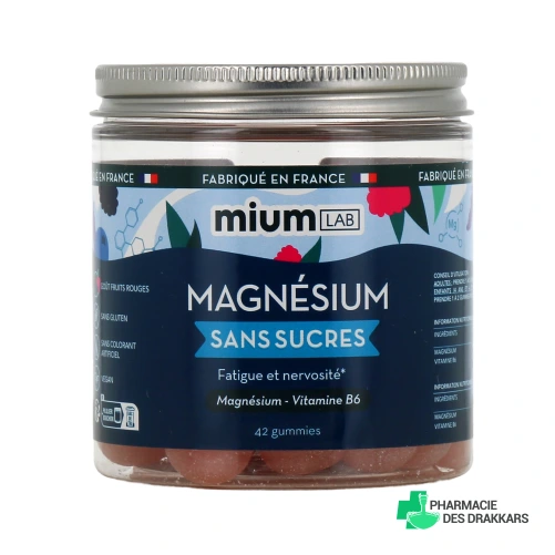 Mium Lab Magnésium Gummies sans sucres