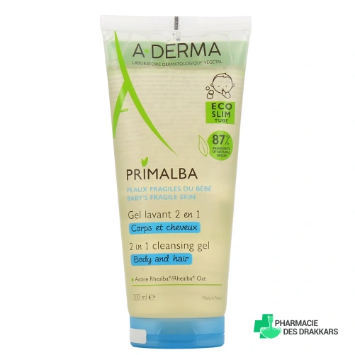 A-Derma Primalba Gel Lavant Douceur 2 en 1