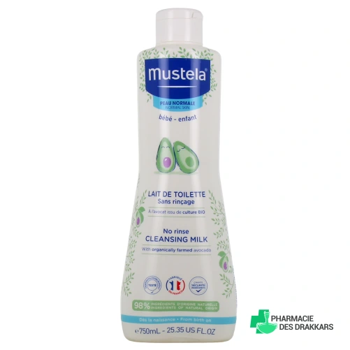 Mustela Lait de toilette sans rinçage