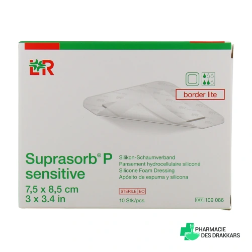 Suprasorb P Sensitive Pansements Hydrocellulaires siliconés