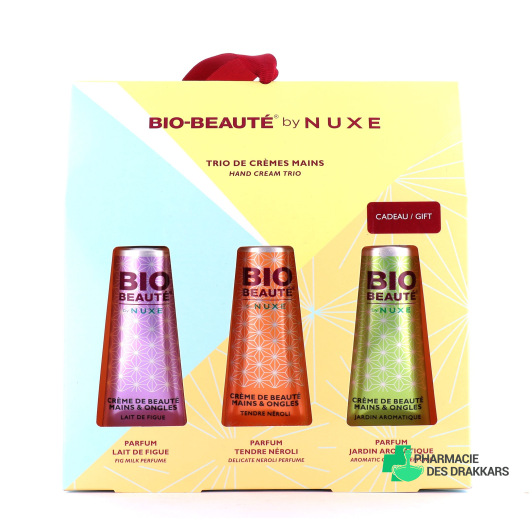 Coffret Bio beauté Nuxe 3 crèmes mains- Coffret de Noël