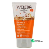 Weleda Kids Shampooing Douche 2 en 1 Orange Fruitée - Vue 360°