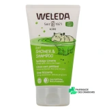 Weleda Crème de douche 2en1 Enfants Citron vert pétillant - Vue 360°