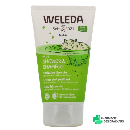 Weleda Crème de douche 2en1 Enfants Citron vert pétillant
