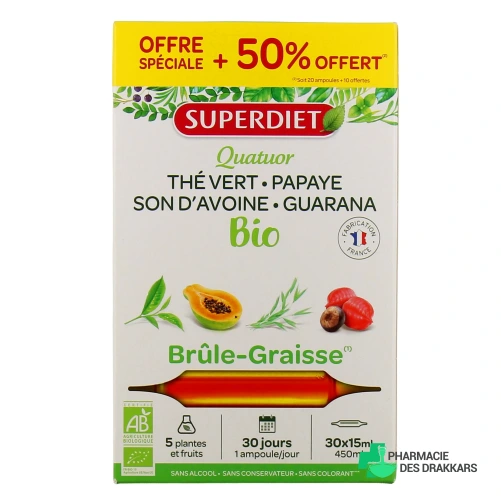 Super Diet Quatuor Brûle Graisse Bio