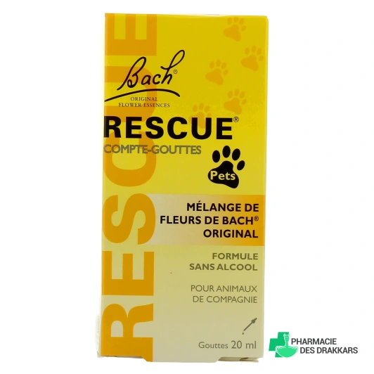 Rescue Pets Fleurs de Bach Animaux de Compagnie