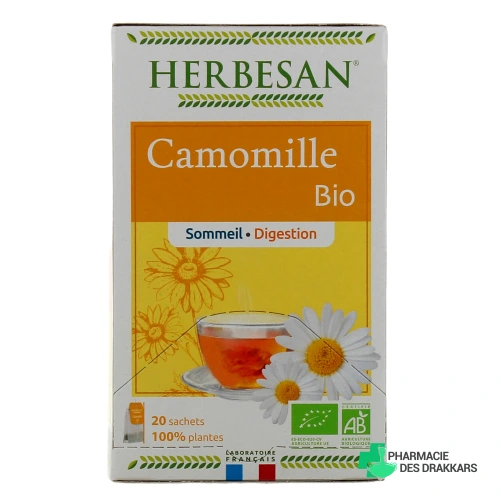 Herbesan Infusion Camomille Bio Sommeil Digestion