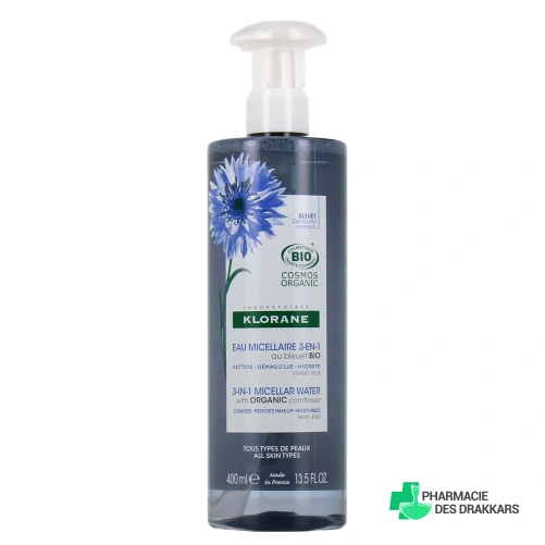 Klorane Eau Micellaire Démaquillante Bleuet Bio
