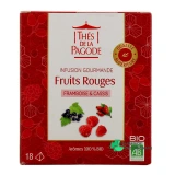 Thés de la Pagode Infusion Gourmande Fruits Rouges Bio - Vue 360°
