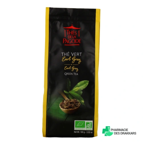 Thés de la Pagode Thé Vert Earl Grey Bio
