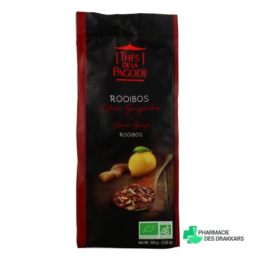 Thés de la Pagode Rooibos Citron Gingembre Bio