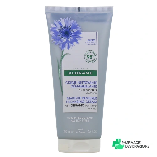 Klorane Crème Nettoyante Démaquillante Bleuet