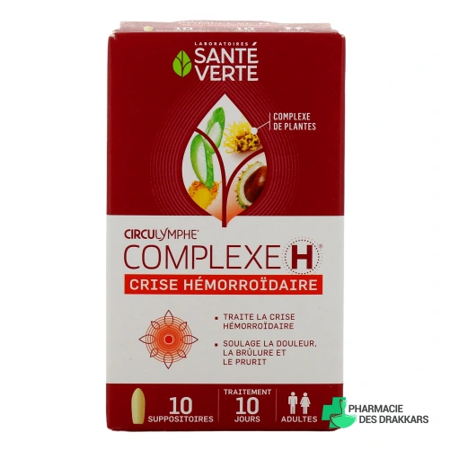 Circulymphe Complexe H Suppositoires Crise Hémorroïdaire