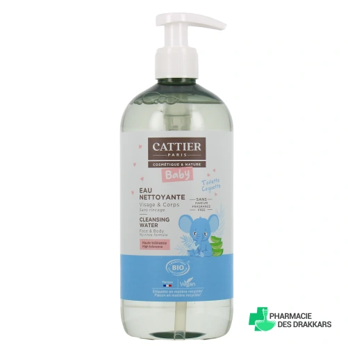 Cattier Bébé Eau Nettoyante Bio