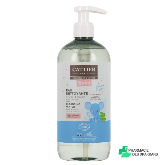 Cattier Bébé Eau Nettoyante Bio