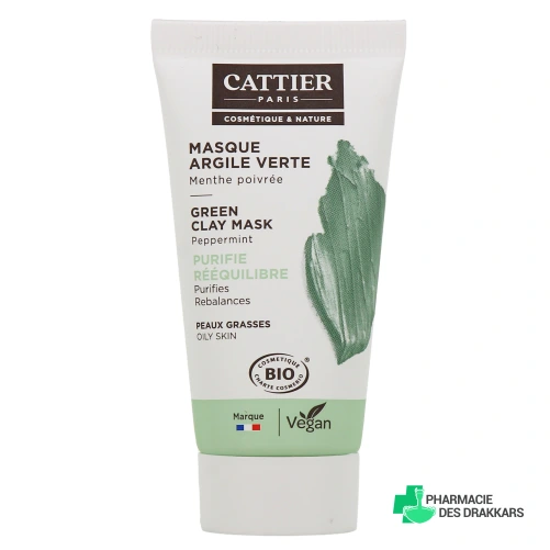 Cattier Masque Argile Verte Bio