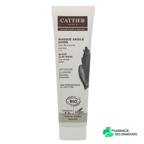 Cattier Masque Argile Noire Bio