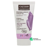 Cattier Masque Argile Violette Bio - Vue 360°