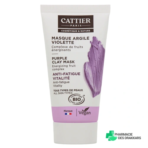 Cattier Masque Argile Violette Bio