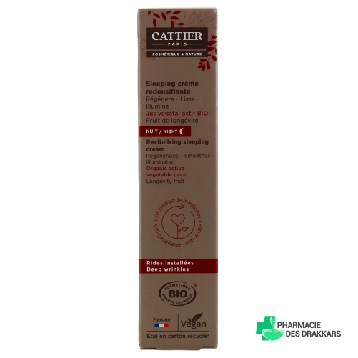 Cattier Sleeping Crème Redensifiante Bio