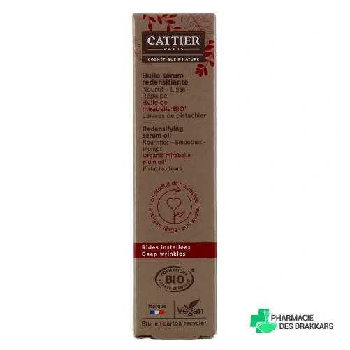 Cattier Huile Sérum Redensifiante Bio