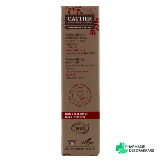 Cattier Huile Sérum Redensifiante Bio