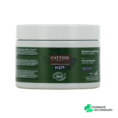 Cattier Men Baume Nourrissant Barbe et Cheveux