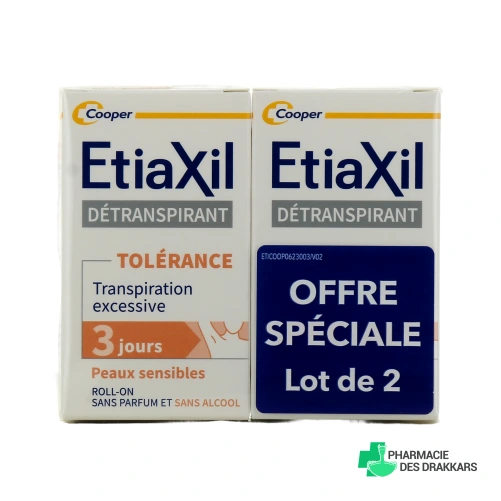 Etiaxil Détranspirant Aisselles Peaux sensibles Confort+