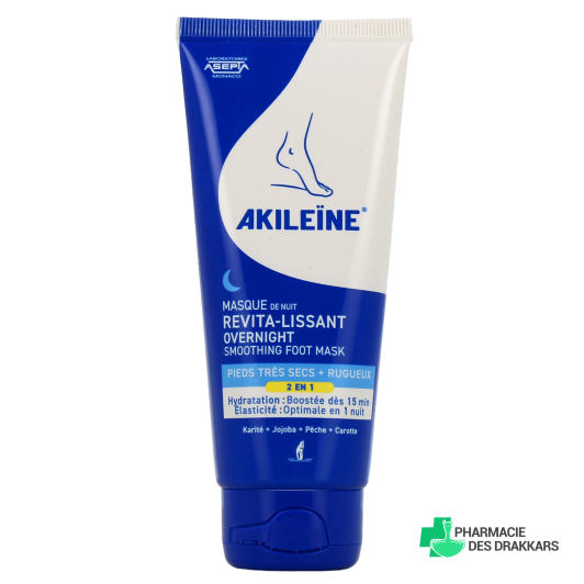 Akileïne Masque de Nuit Revita-Lissant Pieds Très Secs