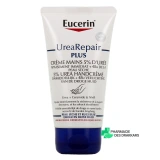 Eucerin UreaRepair Plus Crème Mains Réparatrice 5% Urée 75ml - Vue 360°