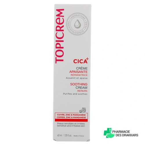 Topicrem Cica Crème Apaisante Réparatrice