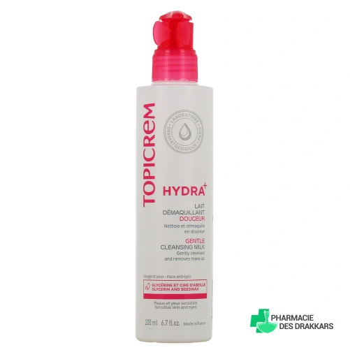 Topicrem Hydra+ Lait Démaquillant Douceur