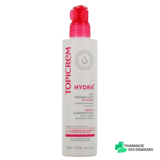 Topicrem Hydra+ Lait Démaquillant Douceur