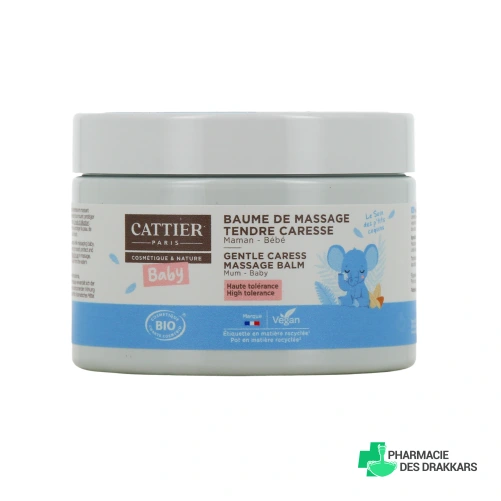 Cattier Baume de Massage Tendre Caresse Bio