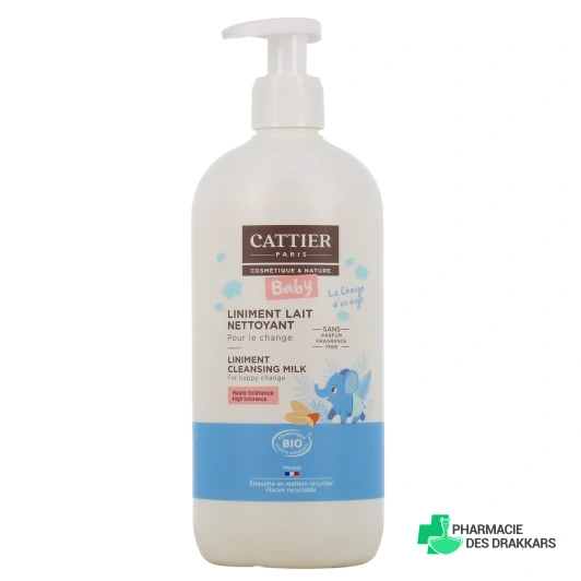 Cattier Bébé Liniment Lait Nettoyant Bio