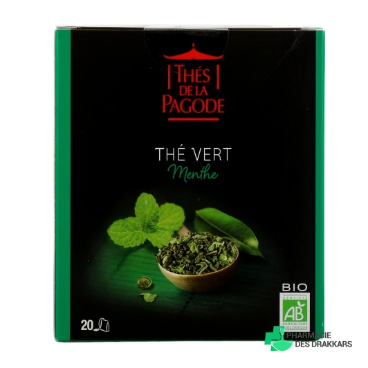 Thés de la Pagode Thé Vert à la Menthe Bio