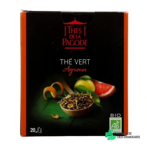 Thés de la Pagode Thé Vert aux Agrumes Bio
