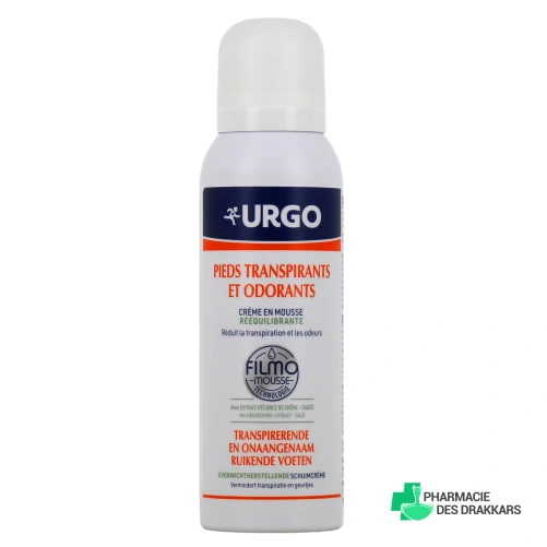 Urgo Crème Mousse Rééquilibrante Pieds Transpirants