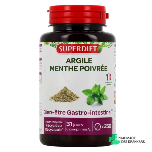 Super Diet Argile Verte Menthe Poivrée
