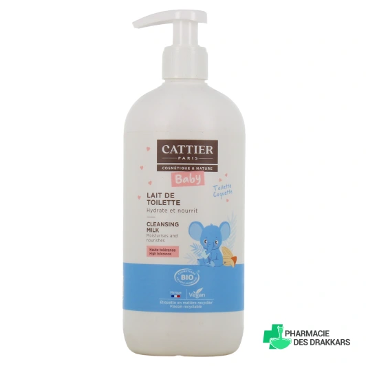 Cattier Bébé Lait de Toilette Bio