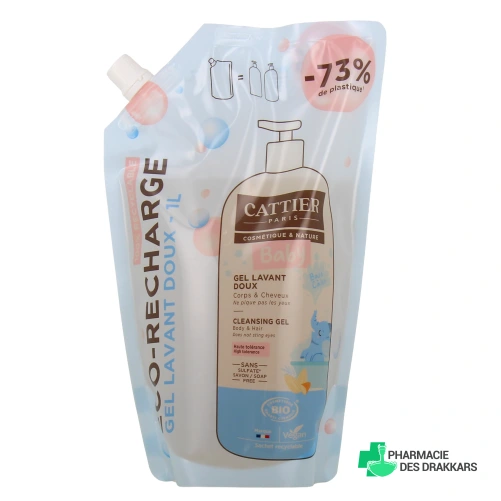 Cattier Bébé Gel Lavant Doux Bio