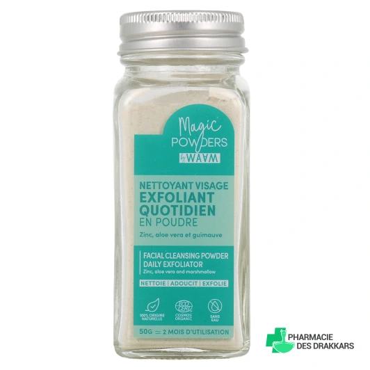 Waam Magic Powders Nettoyant Visage Exfoliant Quotidien