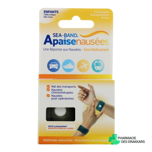 Sea Band Apaise Nausées Bracelets d'Acupression - Vue 360°