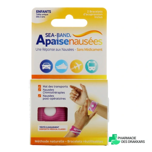 Sea Band Apaise Nausées Bracelets d'Acupression - Vue 360°