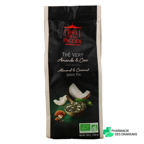 Thés de la Pagode Thé Vert Amande Coco Bio