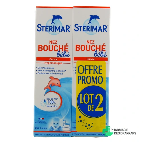 Stérimar Nez Bouché Bébé Spray Hypertonique Cuivre