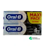 Oral B 3D White Advanced Dentifrice Luxe Charbon - Vue 360°